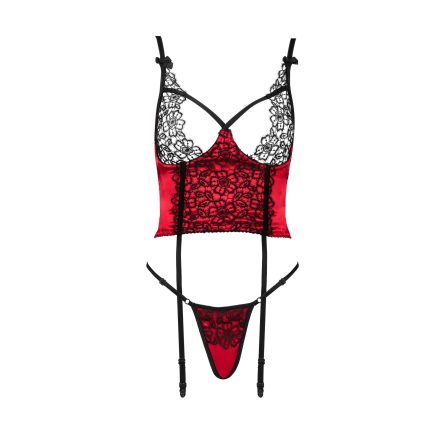 CORPETE E TANGA OLENA VERMELHO BEAUTY NIGHT FASHION - Image 8