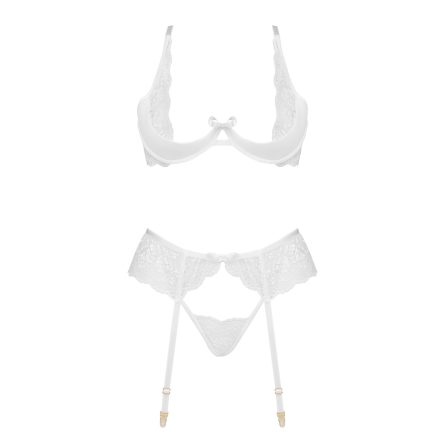 CONJUNTO DE 3 PEÇAS ROSE BRANCO BEAUTY NIGHT FASHION - Image 8