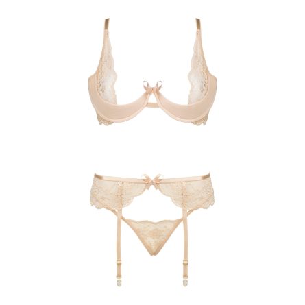 CONJUNTO DE 3 PEÇAS ROSE NUDE BEAUTY NIGHT FASHION - Image 12