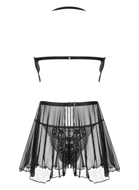 CAMISA DE NOITE E TANGA DARK MIRAGE PRETA BEAUTY NIGHT FASHION - Image 12