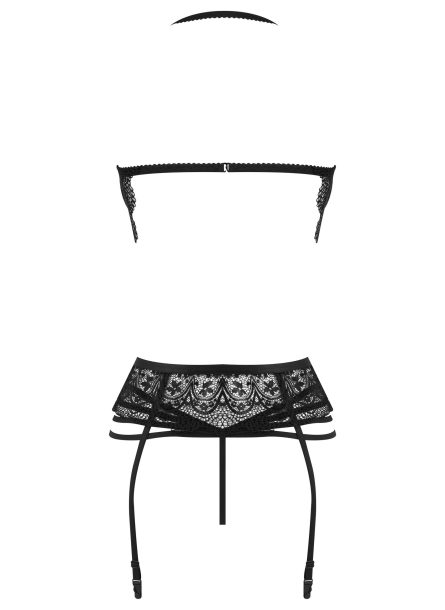 CORPETE E TANGA LACE TEMPTATION PRETO BEAUTY NIGHT FASHION - Image 10