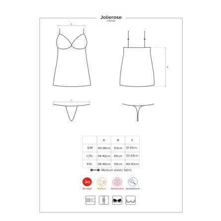 CAMISA DE NOITE E TANGA JOLIEROSE OBSESSIVE VERMELHA - Image 7