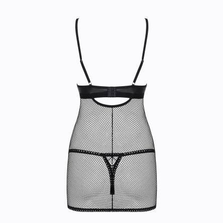 CAMISA DE NOITE E TANGA REDELLA OBSESSIVE PRETA - Image 6