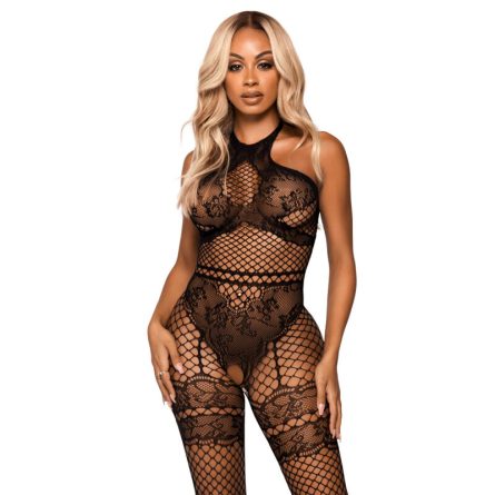 LEG AVENUE - NET HALTER BODYSTOCKING - Image 3