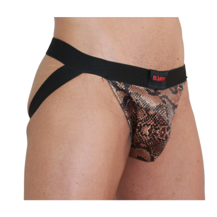 JOCKSTRAP PADRÃO DE COBRA BURN 002 (PRETO) | TAMANHO XL - Image 2