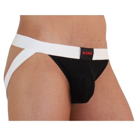 JOCKSTRAP BRILHANTE BURN 004 (PRETO / BRANCO) | TAMANHO XL - Image 2