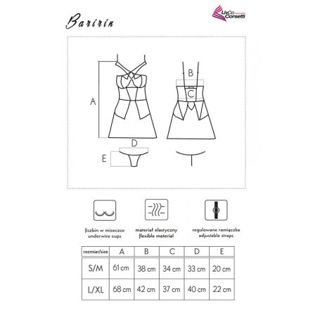 CAMISA DE NOITE + TANGA BARIRIN 90633 | L/XL - Image 7
