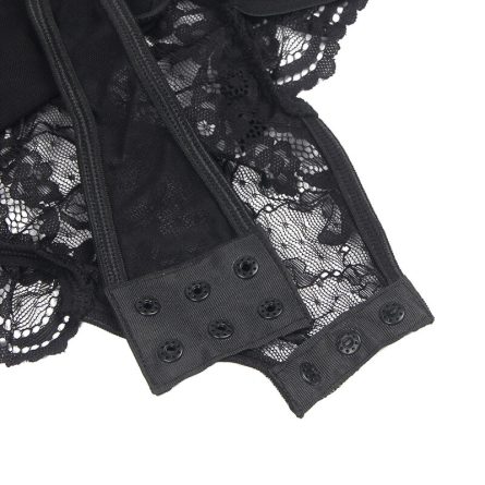 BODY DE RENDA COM CINTO DE LIGAS (PRETO) | L/XL - Image 5