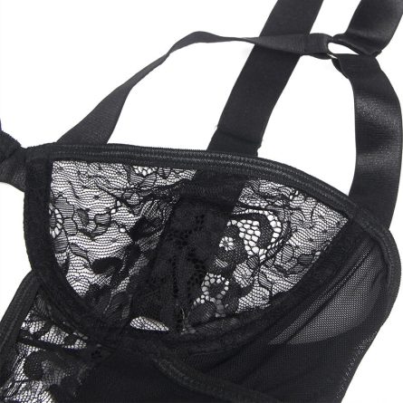BODY DE RENDA COM CINTO DE LIGAS (PRETO) | L/XL - Image 7