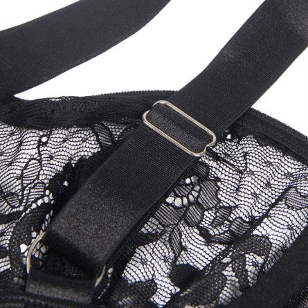 BODY DE RENDA COM CINTO DE LIGAS (PRETO) | L/XL - Image 9