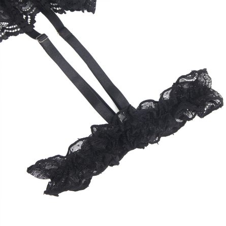BODY DE RENDA COM CINTO DE LIGAS (PRETO) | L/XL - Image 6