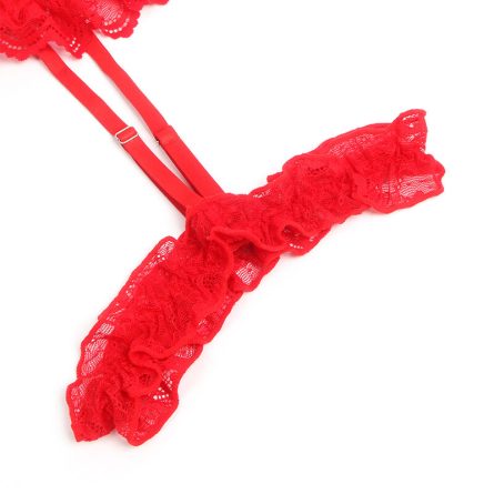 BODY DE RENDA COM CINTO DE LIGAS (VERMELHO) | S/M - Image 9