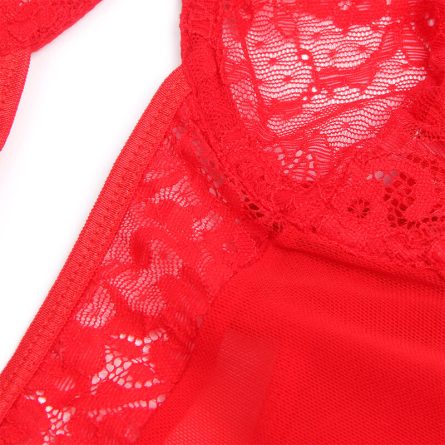 BODY DE RENDA COM CINTO DE LIGAS (VERMELHO) | S/M - Image 5