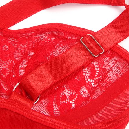BODY DE RENDA COM CINTO DE LIGAS (VERMELHO) | S/M - Image 6