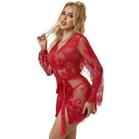 CAMISA DE NOITE + TANGA 953775 (VERMELHO) | S/M - Image 4