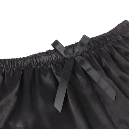 PIJAMA DE CETIM E RENDA 953935 (PRETO) | S/M - Image 5