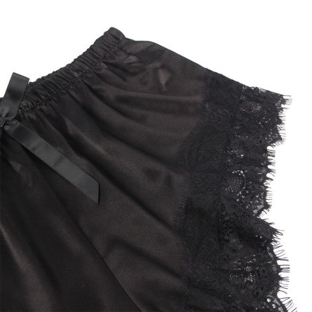 PIJAMA DE CETIM E RENDA 953935 (PRETO) | L/XL - Image 5