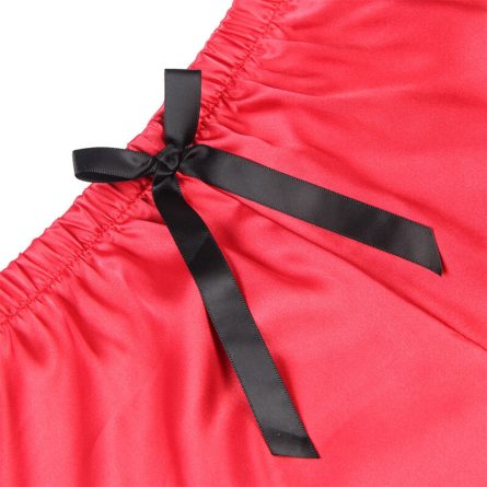 PIJAMA DE CETIM E RENDA 953959 (PRETO / VERMELHO) | L/XL - Image 10