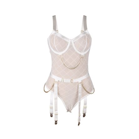 BODY COM CORRENTES + LIGAS 954260 (BRANCO) | S/M - Image 5