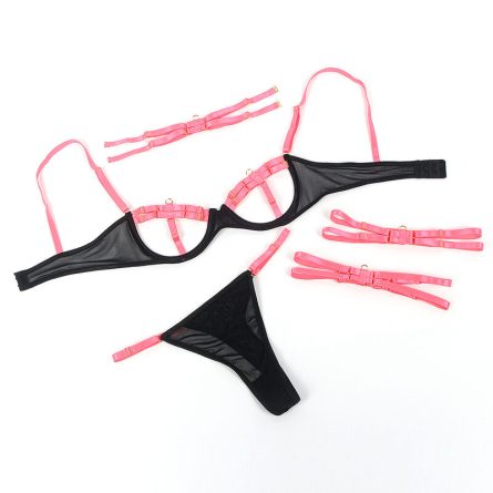 CONJUNTO DE 3 PEÇAS HOLLOW CUT 955274 (ROSA) | L/XL - Image 7