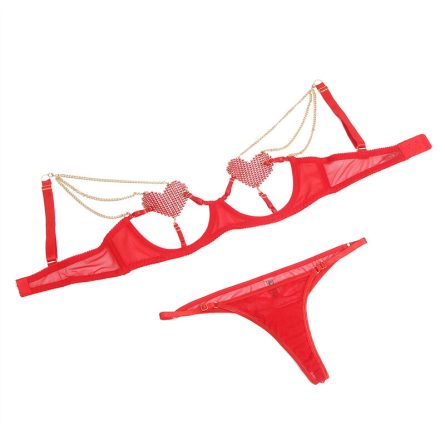 CONJUNTO DE 2 PEÇAS COM CORRENTES E CORAÇÕES 955519 | S/M - Image 4