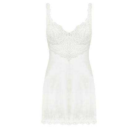 CAMISA DE NOITE E TANGA AMOR BLANCO OBSESSIVE S/M - Image 3