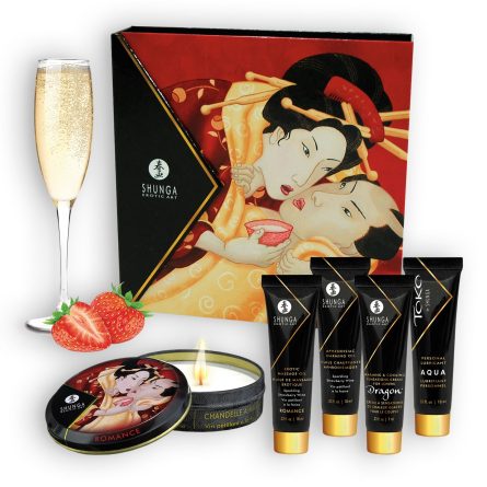 CONJUNTO SHUNGA SEGREDOS DE GEISHA MORANGO E CHAMPANHE - Image 2