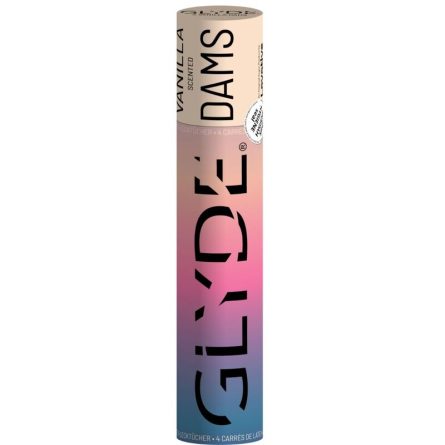 LÂMINAS DE LÁTEX SHEER GLYDE PARA SEXO ORAL (BAUNILHA)
